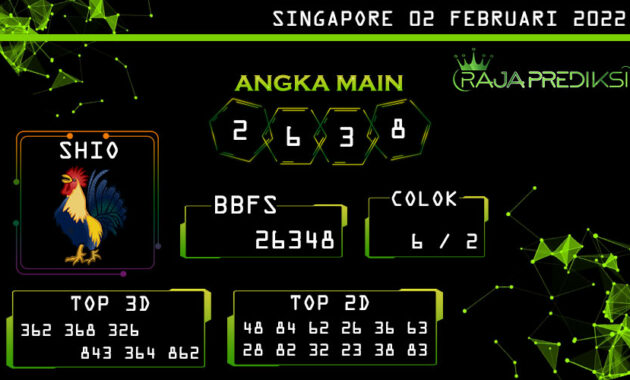 Raja Prediksi Togel Singapore 02 Februari 2022